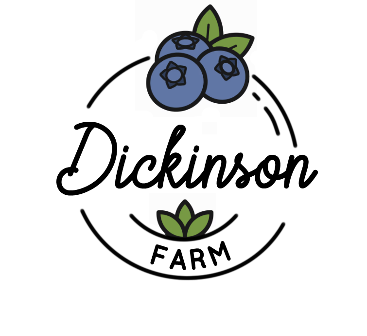 Dickinson Farm blueberry farm logo - Aurora Oregon family owned blueberry farm