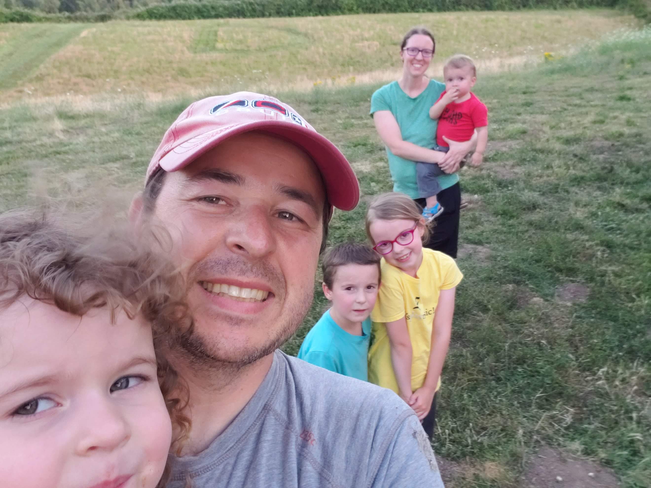 Family enjoying blueberry picking at Dickinson Farm Aurora Oregon